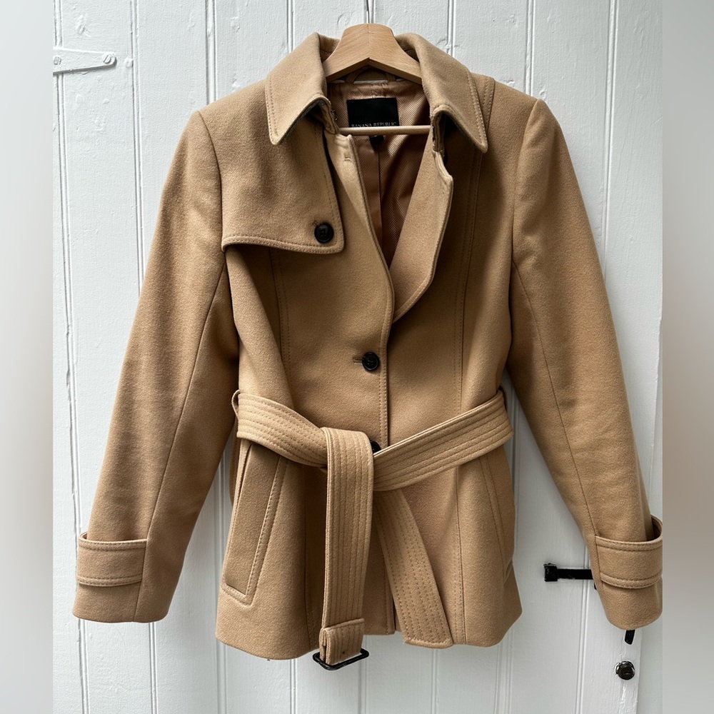 Banana Republic Camel Wool Coat
